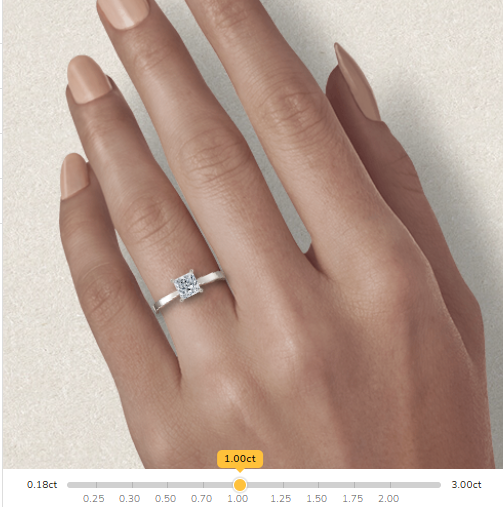 Customisable Cushion Cut Moissanite 18k Solid Yellow/White Gold or 950 Platinum