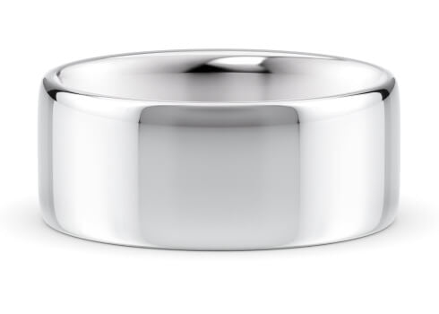 Soft Court Classic Wedding Ring Solid 18k Yellow/White Gold or 950 Platinum
