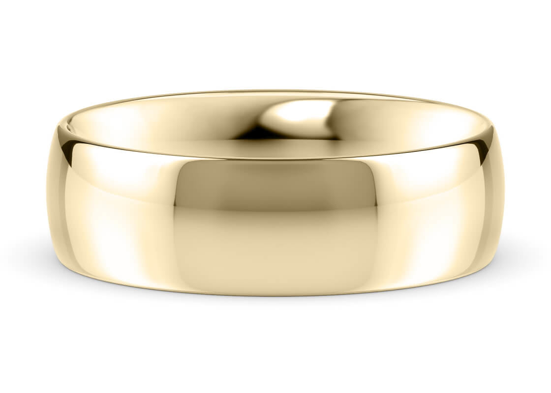 Traditional Court Classic Wedding Ring Solid 18k Yellow/White Gold or 950 Platinum