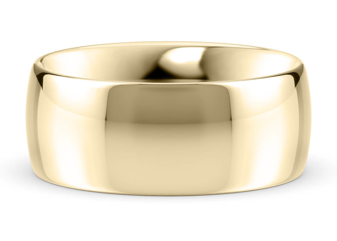 Traditional Court Classic Wedding Ring Solid 18k Yellow/White Gold or 950 Platinum