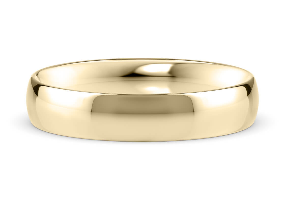Traditional Court Classic Wedding Ring Solid 18k Yellow/White Gold or 950 Platinum