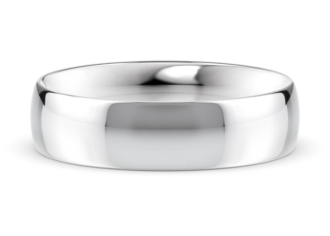Traditional Court Classic Wedding Ring Solid 18k Yellow/White Gold or 950 Platinum