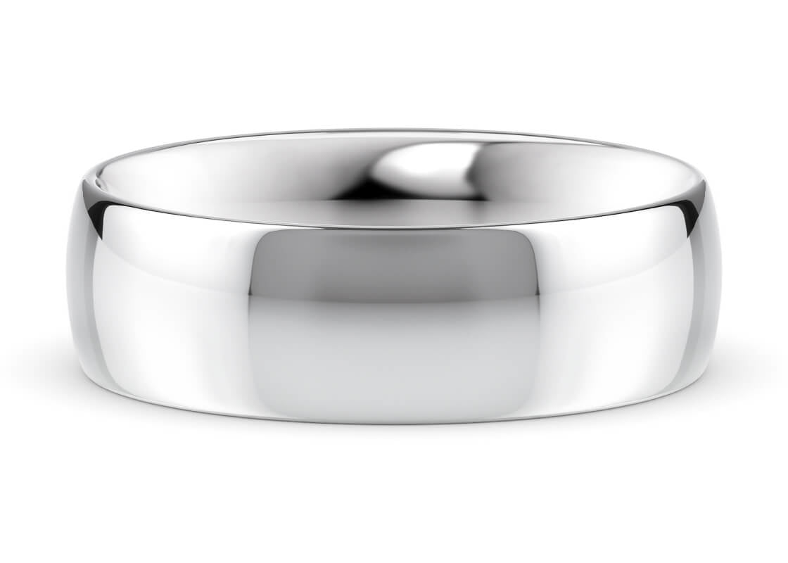 Traditional Court Classic Wedding Ring Solid 18k Yellow/White Gold or 950 Platinum