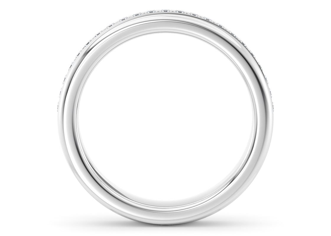 Zeus Men's Moissanite Wedding Ring Solid 18k Yellow/White Gold or 950 Platinum