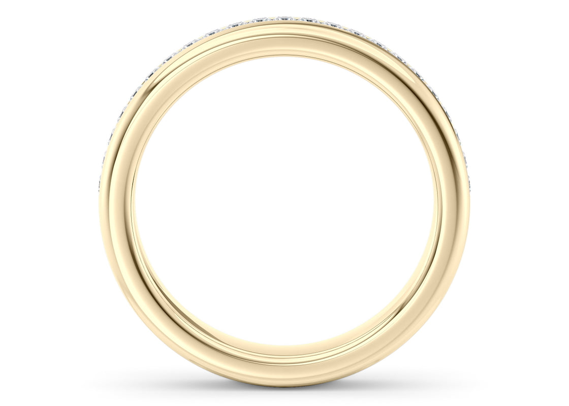 Zeus Men's Moissanite Wedding Ring Solid 18k Yellow/White Gold or 950 Platinum