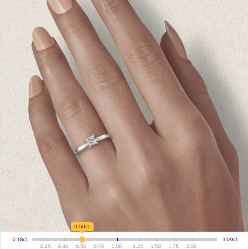 Customisable Cushion Cut Moissanite 18k Solid Yellow/White Gold or 950 Platinum