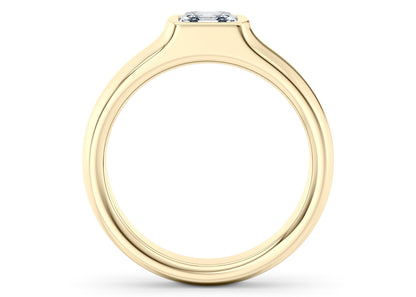 Astor Men's Moissanite Wedding Ring Solid 18k Yellow/White Gold or 950 Platinum