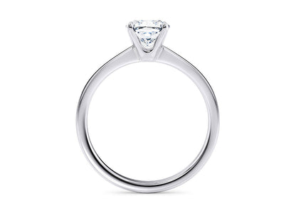 Customisable Cushion Cut Moissanite 18k Solid Yellow/White Gold or 950 Platinum