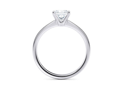 Customisable Princess Cut Moissanite 18k Solid Yellow/White Gold or 950 Platinum