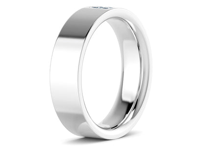 Jakob Men's Moissanite Wedding Ring Solid 18k Yellow/White Gold or 950 Platinum