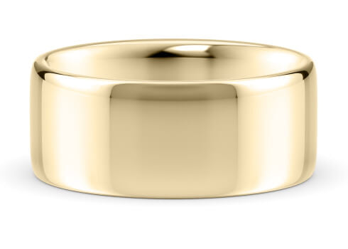 Soft Court Classic Wedding Ring Solid 18k Yellow/White Gold or 950 Platinum
