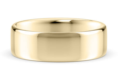 Soft Court Classic Wedding Ring Solid 18k Yellow/White Gold or 950 Platinum