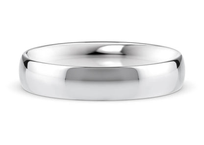 Traditional Court Classic Wedding Ring Solid 18k Yellow/White Gold or 950 Platinum