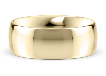 Traditional Court Classic Wedding Ring Solid 18k Yellow/White Gold or 950 Platinum